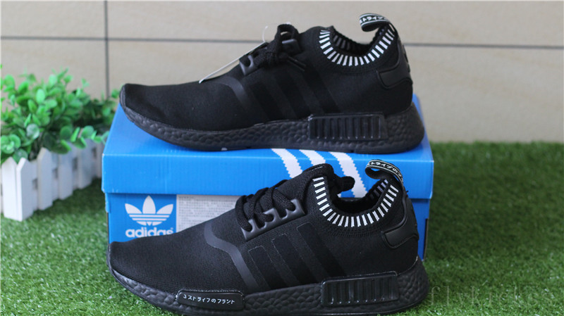 Adidas NMD R1 Primeknit Blackout Triple Black